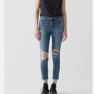 AGOLDE Sophie distressed high waist  jeans size 26